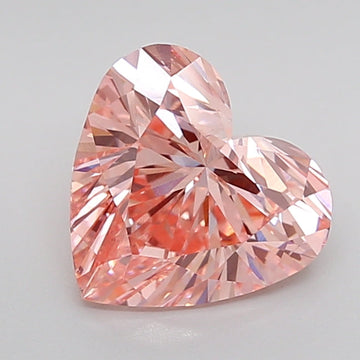 Pink Color Heart Cut Diamond. - Lab diamona