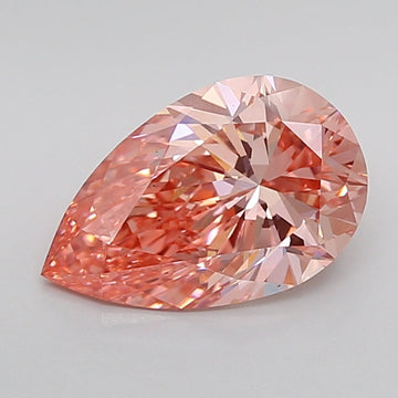 Pink Color Pear Cut Diamond. - Lab diamona