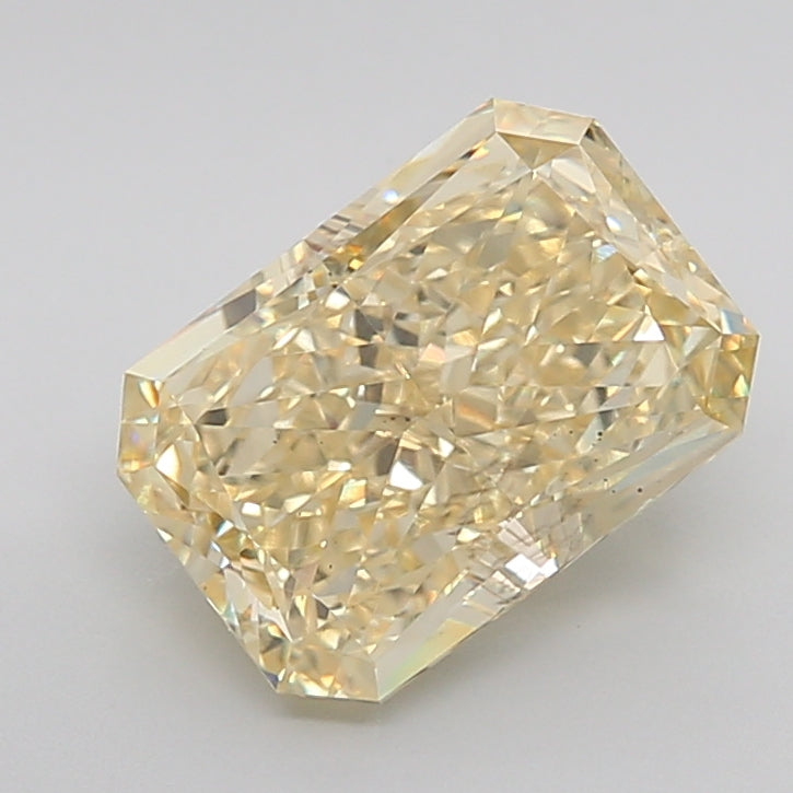 Yellow Color Radiant Cut Diamond. - Lab diamona