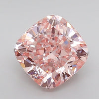 Pink Color Cushion Cut Diamond. - Lab diamona