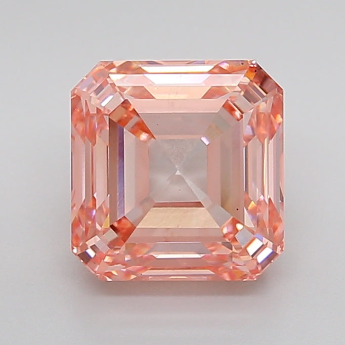 Pink Color Asscher Cut Diamond. - Lab diamona