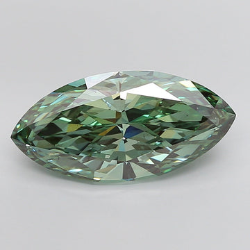 Green Color Marquise Cut Diamond. - Lab diamona