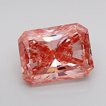 Pink Color Radiant Cut Diamond. - Lab diamona