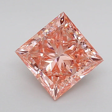 Pink Color Princess Cut Diamond. - Lab diamona