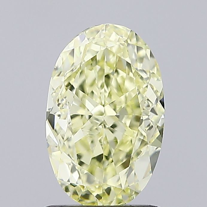 Yellow Color Oval Cut Diamond. - Lab diamona