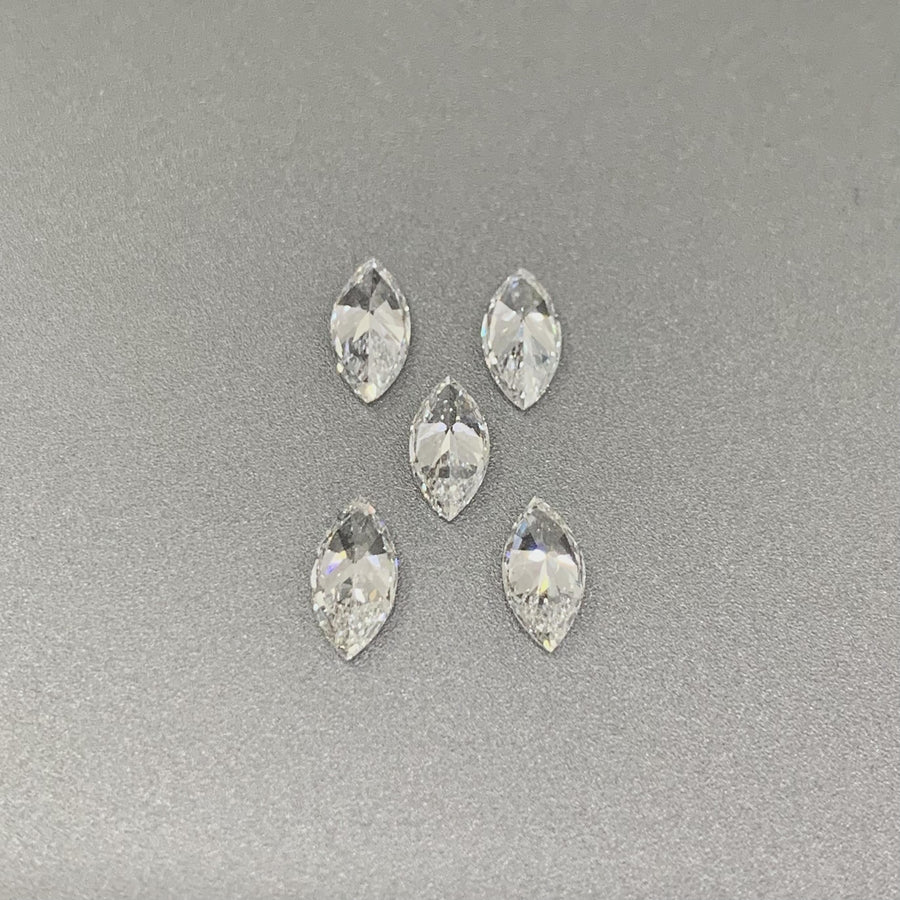 Dossier Brilliance: Set of 5 Exquisite Marquise Diamonds - Lab diamona