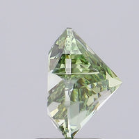 Green Color Heart Cut Diamond. - Lab diamona