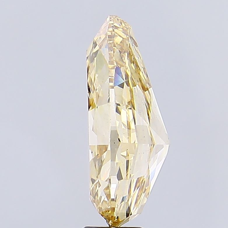 Yellow Color Pear Cut Diamond. - Lab diamona