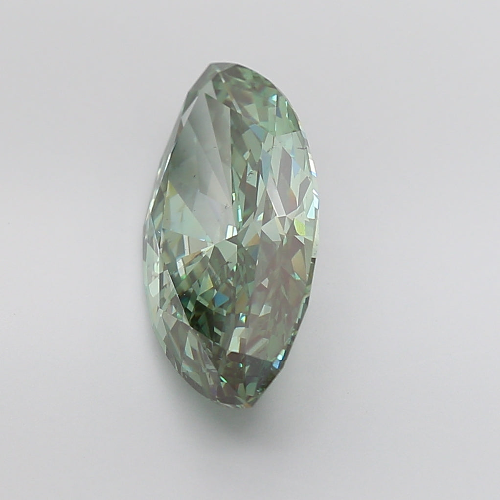 Green Color Marquise Cut Diamond. - Lab diamona