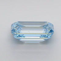 Blue Color Emerald Cut Diamond. - Lab diamona