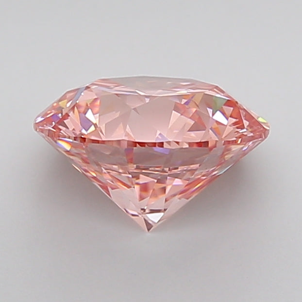 Pink Color Round Cut Diamond. - Lab diamona