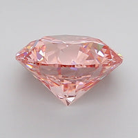 Pink Color Round Cut Diamond. - Lab diamona