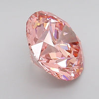 Pink Color Round Cut Diamond. - Lab diamona