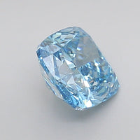 Blue Color Cushion Cut Diamond. - Lab diamona