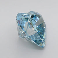 Blue Color Heart Cut Diamond. - Lab diamona