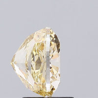 Yellow Color Cushion Cut Diamond. - Lab diamona