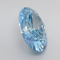 Blue Color Oval Cut Diamond. - Lab diamona