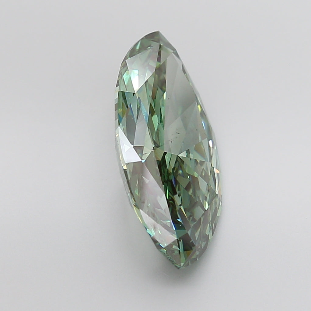 Green Color Marquise Cut Diamond. - Lab diamona