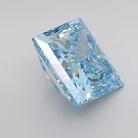 Blue Color Princess Cut Diamond. - Lab diamona