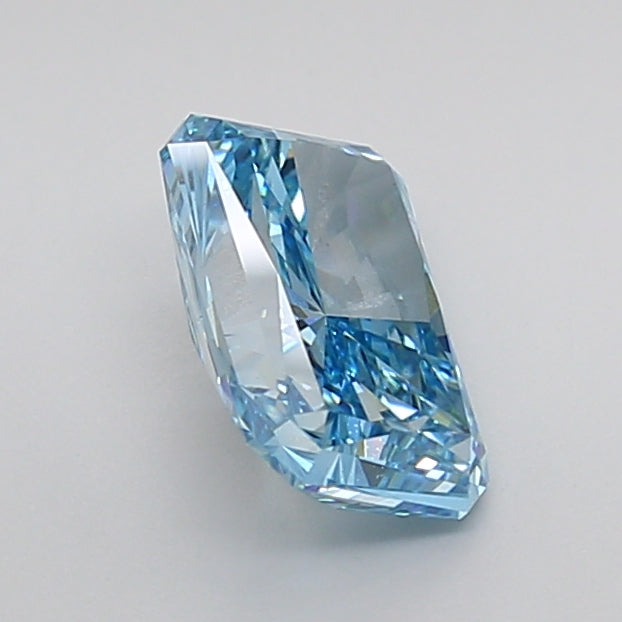 Blue Color Radiant Cut Diamond. - Lab diamona