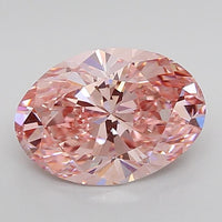 Pink Color Oval Cut Diamond.