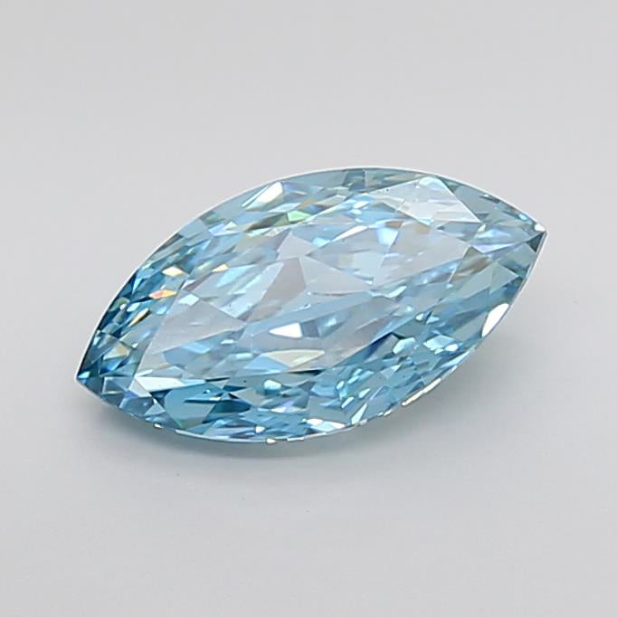 Blue Color Marquise Cut Diamond.