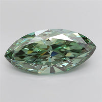 Green Color Marquise Cut Diamond.